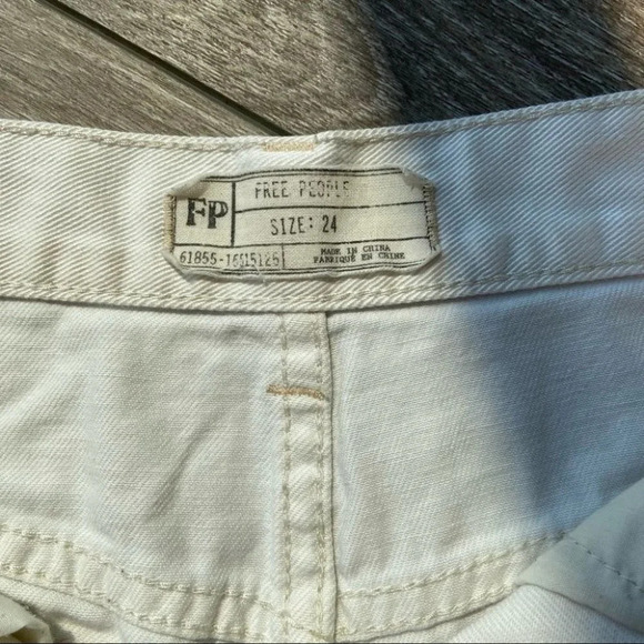 Free People Tulum Embroidered Ripped  Jean Shorts - Picture 10 of 13